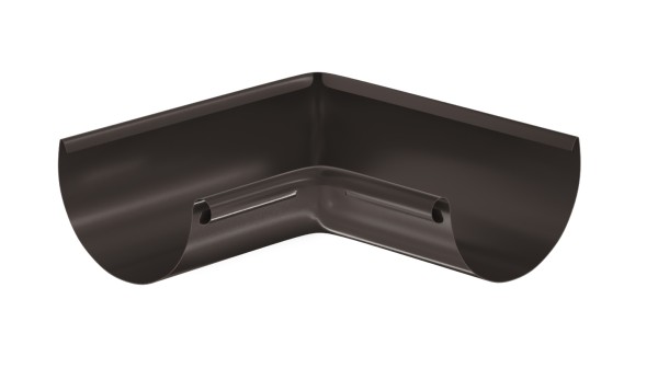 Водосток Aquasistem, система 125x90 - Угол желоба, внутренний 90° RR 32 Тёмно-Коричневый купить в Сызрани