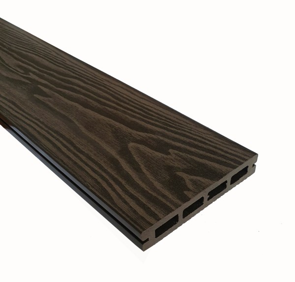 Террасная доска из ДПК Terrapol Смарт 3D Пустотелая с пазом Венге Соренто купить в Сызрани