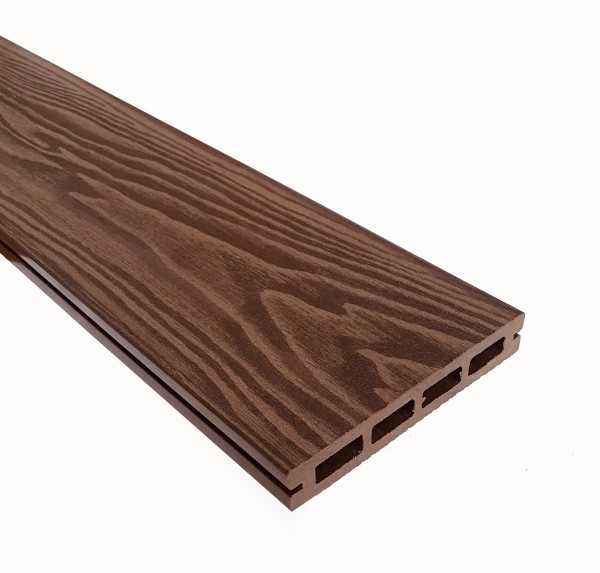 Террасная доска из ДПК Terrapol Смарт 3D Пустотелая с пазом Орех Милано купить в Сызрани