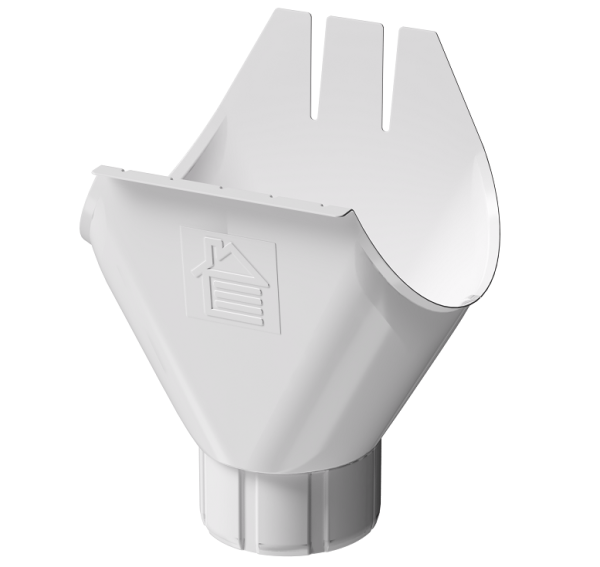 Воронка желоба D125 Döcke STAL PREMIUM Пломбир, (RAL 9010) купить в Сызрани