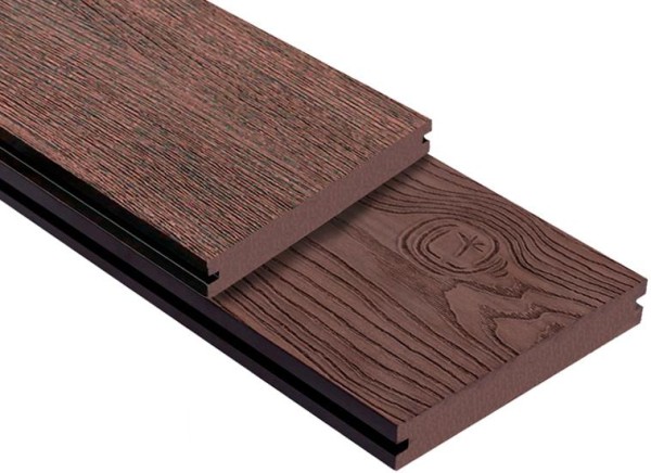 Террасная доска ДПК Outdoor 3D полнотелая STORM/OCEAN BROWN коричневая микс купить в Сызрани