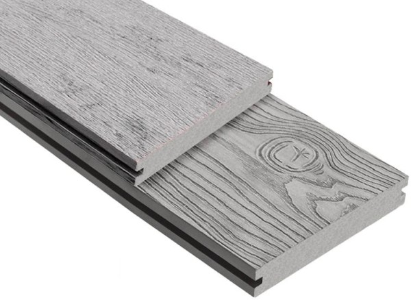 Террасная доска ДПК Outdoor 3D полнотелая STORM/OCEAN GREY серая микс купить в Сызрани