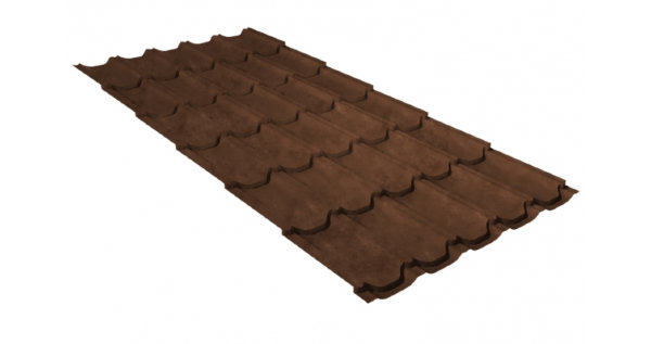 Металлочерепица квинта плюс 0,45 Safari Twincolor Brown купить в Сызрани
