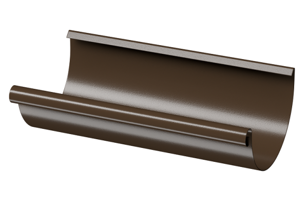 Желоб полукруглый D125 3 м Döcke STAL PREMIUM Каштан, (RAL 8017) купить в Сызрани