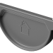 Заглушка желоба D125 Döcke STAL PREMIUM Графит, (RAL 7024) купить в Сызрани