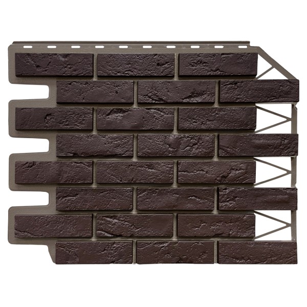 Фасадная панель FineBer, Кирпич Баварский, Темно коричневый купить в Сызрани