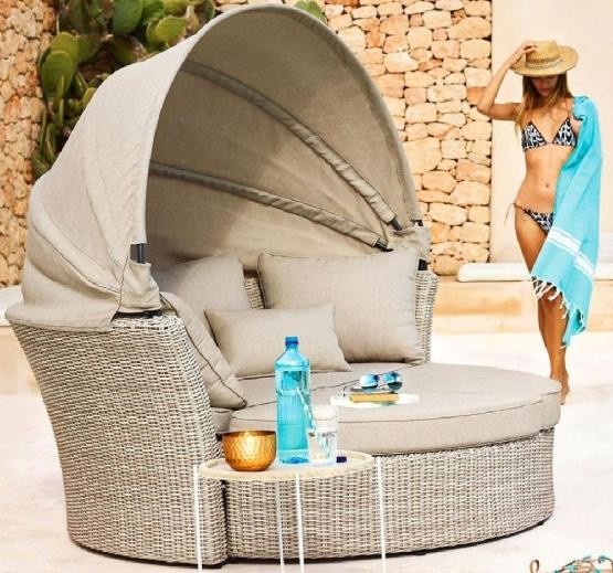 Диван-Трансформер AFINA плетеный из иск. ротанга AFM-325 Beige купить в Сызрани