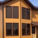 Фиброцементный сайдинг Latonit Красное дерево (RAL 8001/8008) купить в Сызрани