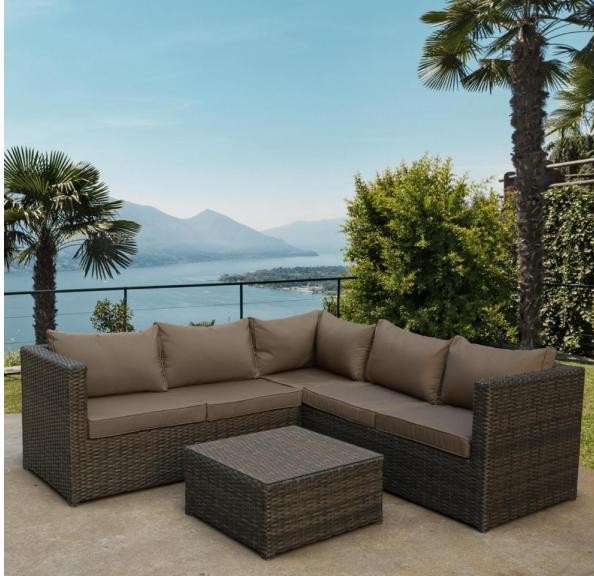 Комплект мебели AFINA плетеной из иск. ротанга YR825A Brown/Beige купить в Сызрани