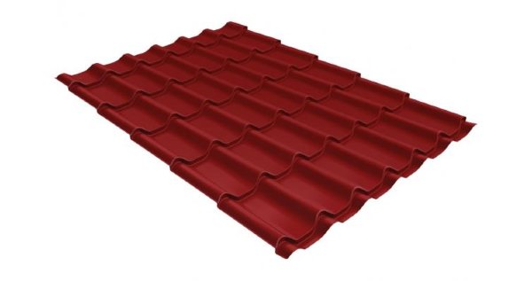 Металлочерепица классик 0,5 Satin RAL 3011 коричнево-красный купить в Сызрани