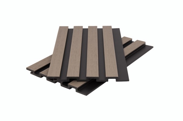 Стеновая панель брусковая двухцветная co-extrusion, snow mix купить в Сызрани