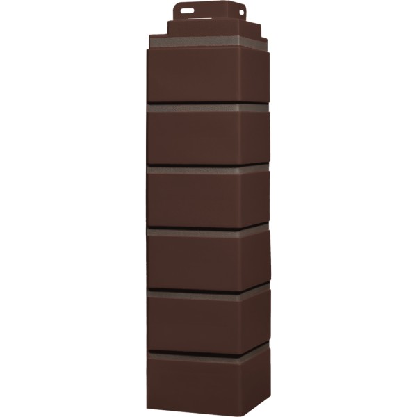 Угол Фасайдинг Серия «Кирпич клинкерный» Жженный купить в Сызрани