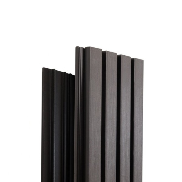 Фасадная доска Ecodecking Техно реечная 200х26х3000 Графит купить в Сызрани