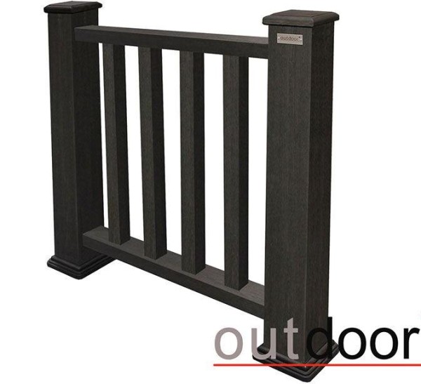 Ограждение из ДПК Outdoor Классик 3D STORM чёрный купить в Сызрани