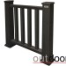 Ограждение из ДПК Outdoor Классик 3D STORM чёрный купить в Сызрани