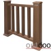 Ограждение из ДПК Outdoor Классик 3D STORM коричневый микс купить в Сызрани
