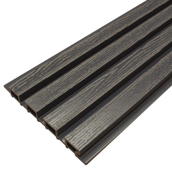 Фасадная доска из ДПК Faynag Wood Рейка Мокрый Асфальт купить в Сызрани