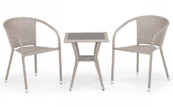 Комплект плетеной мебели AFINA из иск. ротанга T25C/Y137C-W85 Latte 2Pcs купить в Сызрани