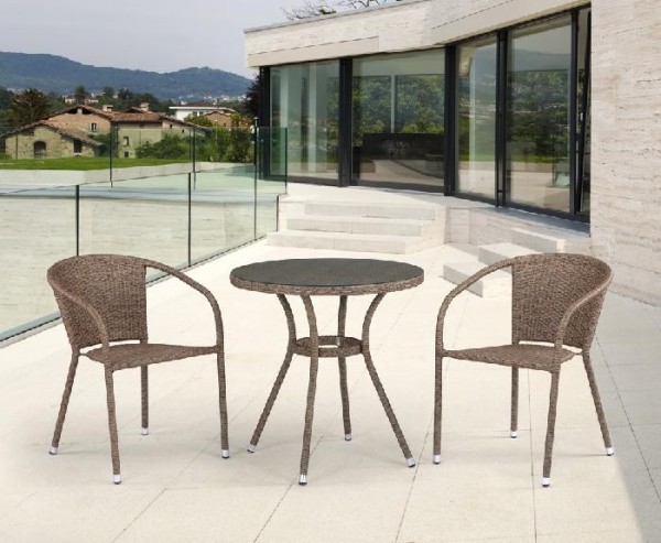 Комплект плетеной мебели AFINA из иск. ротанга T282ANT/Y137C-W56 Light Brown 2Pcs купить в Сызрани