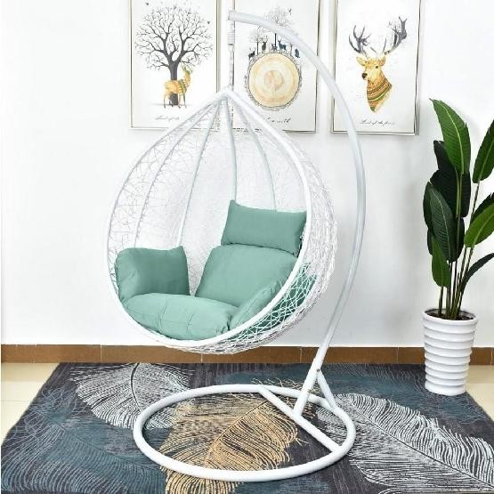 Кресло Подвесное из искусственного ротанга AFM-168A-L White/Green купить в Сызрани