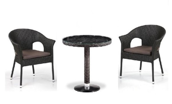 Комплект плетеной мебели AFINA из иск. ротанга T601/Y79A-W53 Brown 2Pcs купить в Сызрани