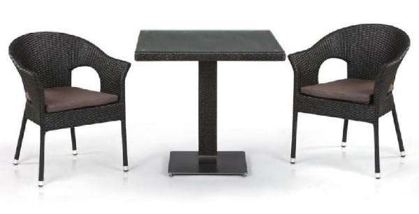 Комплект плетеной мебели AFINA из иск. ротанга T605SWT/Y79A-W53 Brown 2Pcs купить в Сызрани