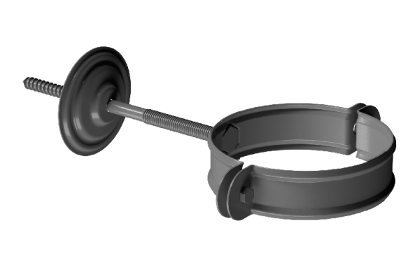 Хомут трубы D90 Döcke STAL PREMIUM Графит, (RAL 7024) купить в Сызрани