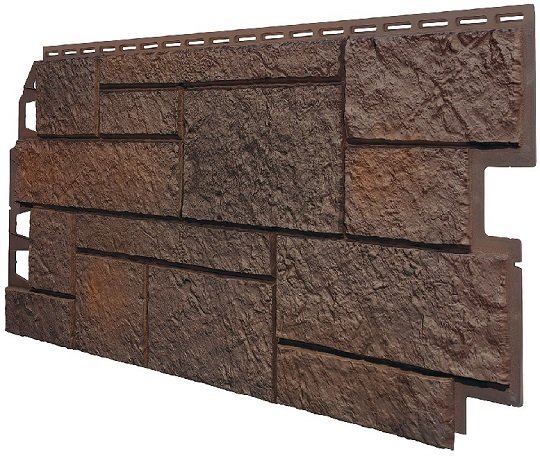 Фасадная панель VOX Sandstone (Сандстоун) темно коричневый купить в Сызрани