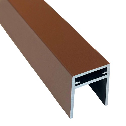П-профиль Алюминиевый EasyDecking 35x25 Коричневый купить в Сызрани
