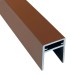 П-профиль Алюминиевый EasyDecking 35x25 Коричневый купить в Сызрани