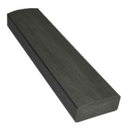 Лавочный брус Ecodecking Некст полнотелый брашированный 70х35 графит купить в Сызрани