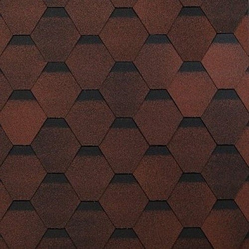 Гибкая черепица Shinglas, коллекция Оптима – Красный купить в Сызрани