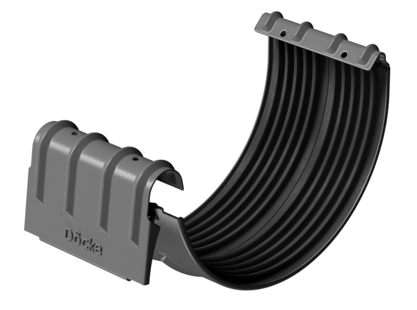 Соединитель желобов D125 Döcke STAL PREMIUM Графит, (RAL 7024) купить в Сызрани