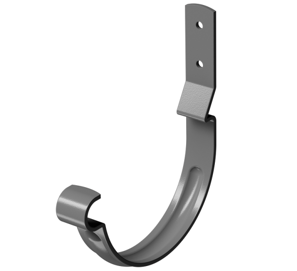 Карнизный крюк короткий (гнутый) D125 Döcke STAL PREMIUM Графит, (RAL 7024) купить в Сызрани