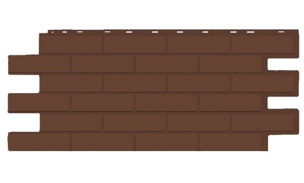 Фасадная панель T-Siding Кирпич Модерн Эко Браун купить в Сызрани