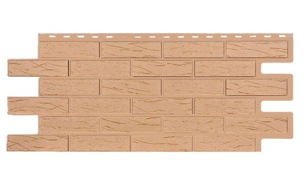 Фасадная панель T-Siding Кирпич Саман Эко Крем купить в Сызрани