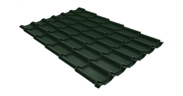 Металлочерепица классик 0,5 Satin RR 11 темно-зеленый купить в Сызрани